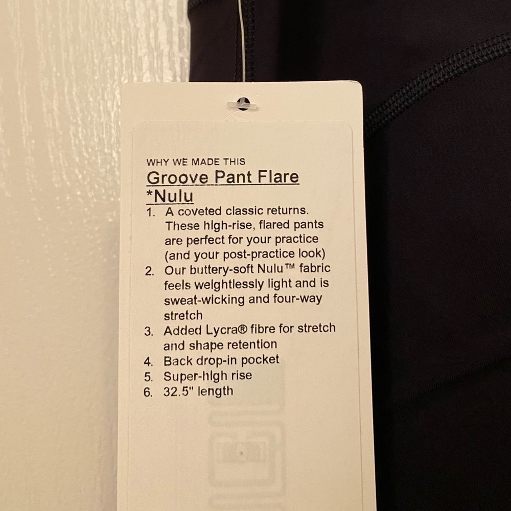 Lululemon Groove Super-High-Rise Flared Pant Nulu * BLACK - Picture 13 of 14